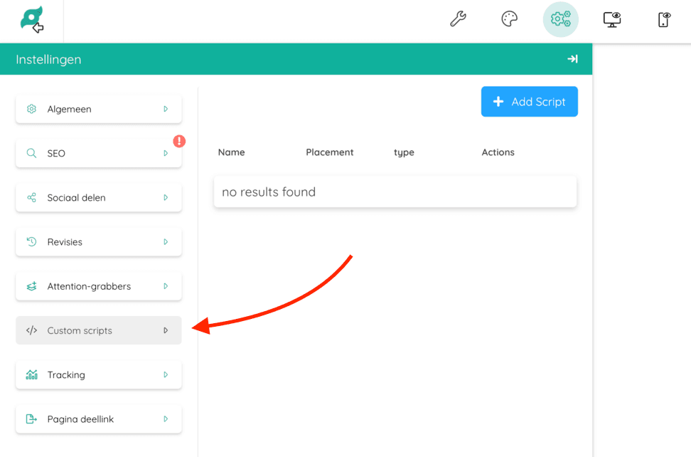 Custom script selection in Phoenix